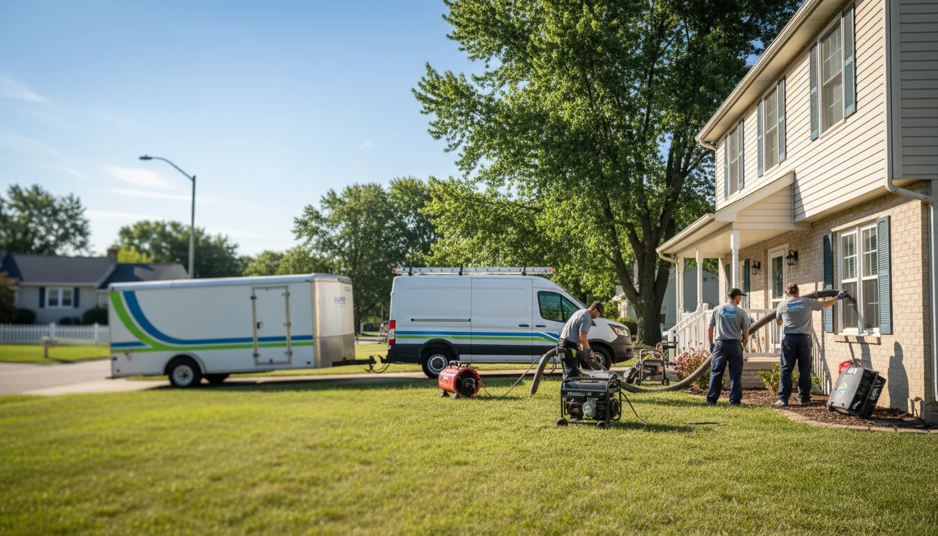 Flooded Basement Restoration And Cleanup With Repair in Dublin, OH near me